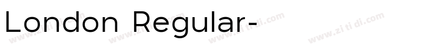 London Regular字体转换
